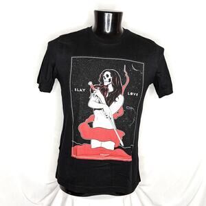 Canvas Men's Shirts Graphic T-Shirt Black Large Casual S/S